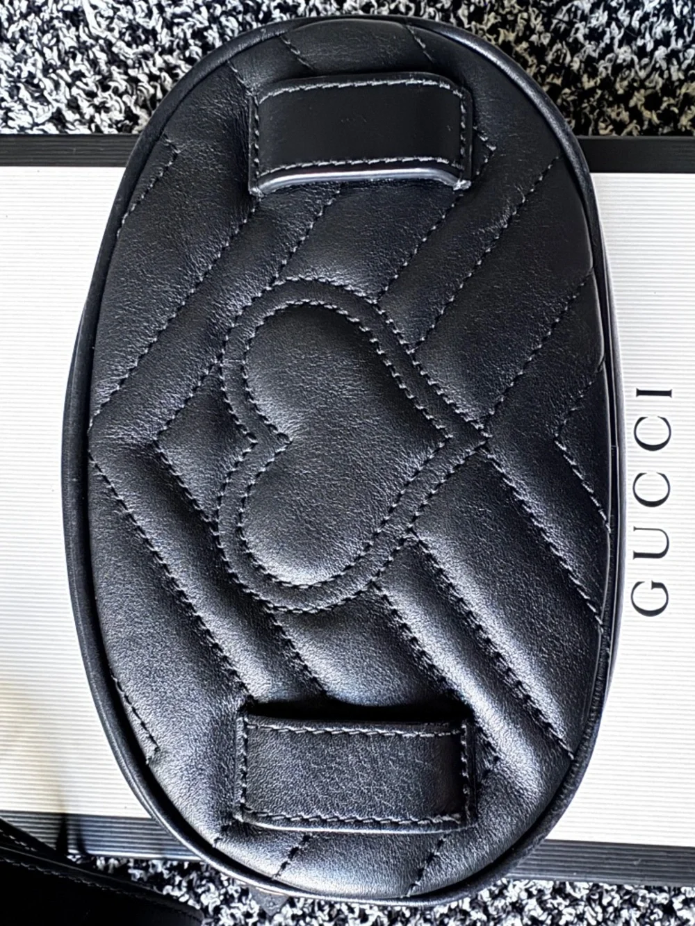 Gucci - Black GG Marmont 2.0 Matelasse Leather Belt Bag